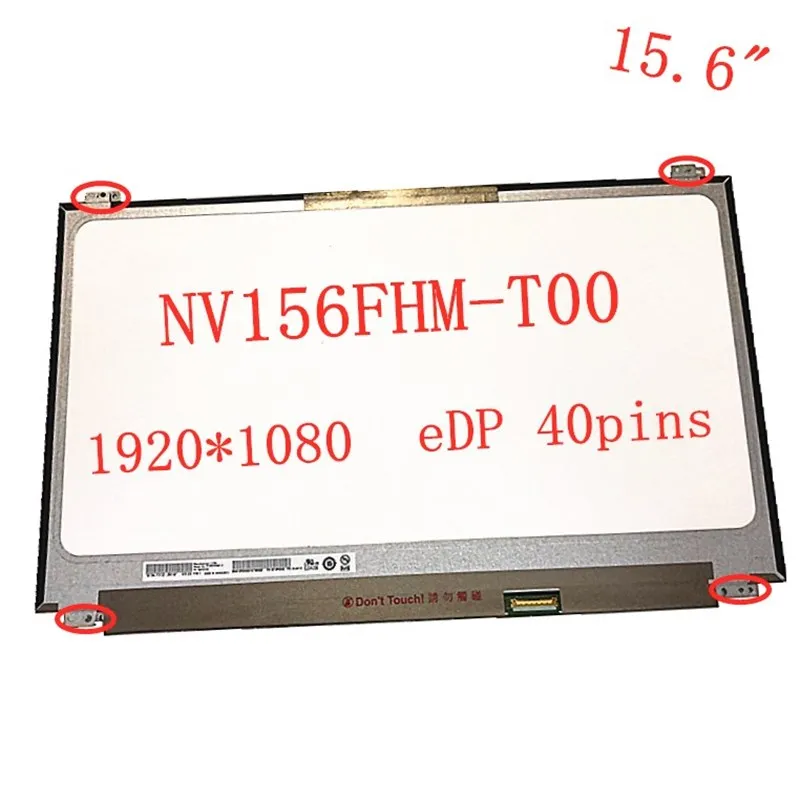 

15.6" Laptop LCD Screen NV156FHM-T00 for Lenovo thinkpad NV156FHM T00 display matrix panel replacement 1920*1080 eDP 40pins