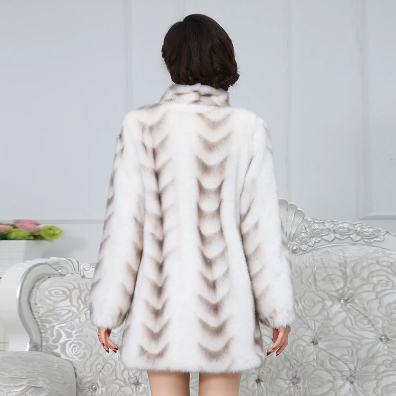 Fur quality Real Mink Superior Coat 2020 Winter Women China Full Sleeve Thick Warm Long Genuine Natural Coats Plus size 3xl | Женская