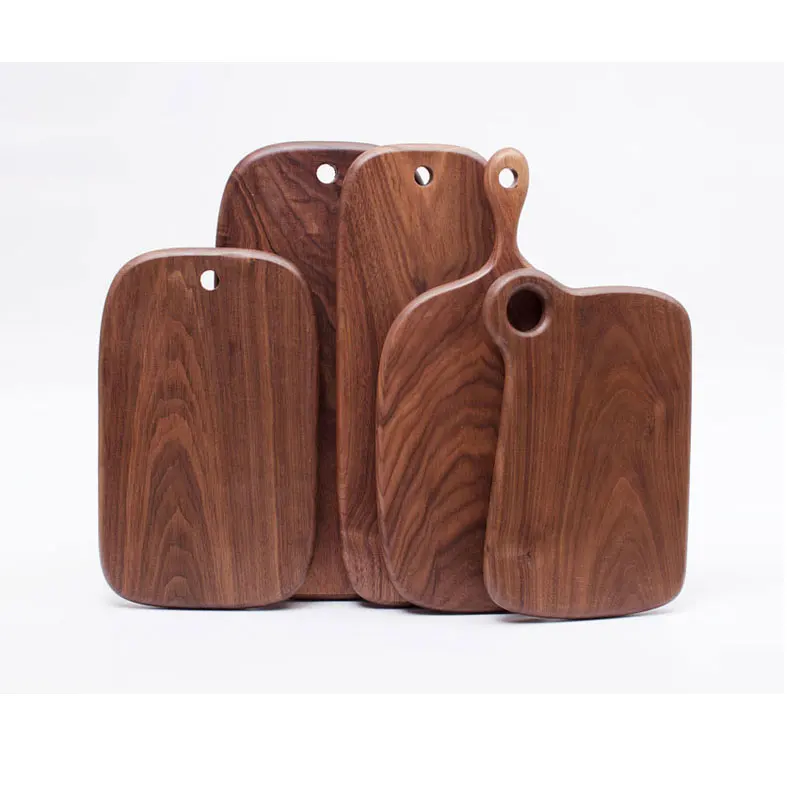 

Black Walnut Whole Wood Kitchen Solid Wood Rootstock Lacquerless Fruit Cutting Board with Wooden Cutting Board Chopping Board