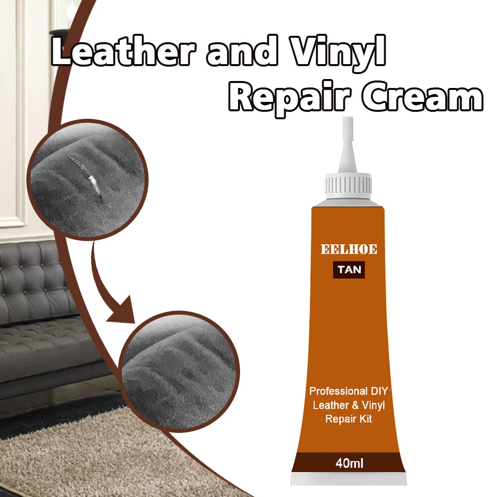 

4Colors Leather Repair Gel Color Repair Home Car Seat Leather Complementary Repair Refurbishing Cream Paste Leather Cleaner 40ml