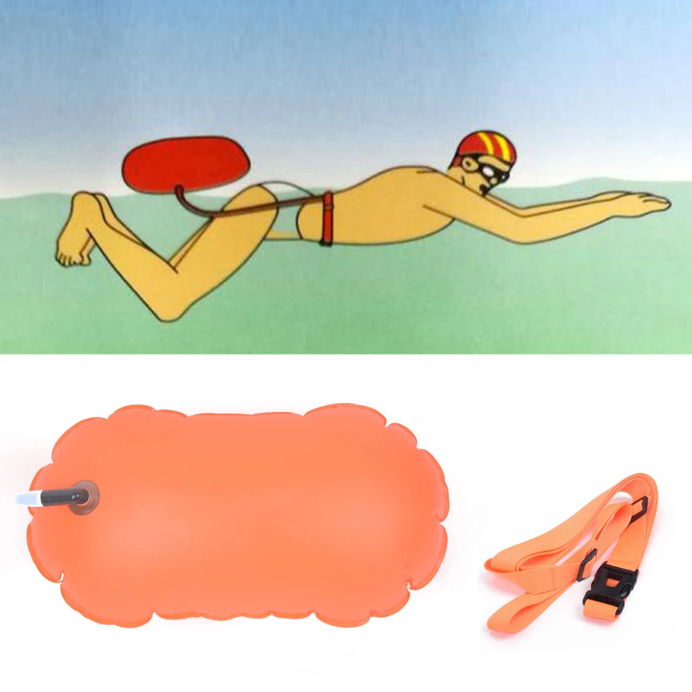 

Thick PVC Sports Safety Swim Buoy Tow Float Pool Open Water Swimming Inflatable Airbag Flotation Swimming Accessories