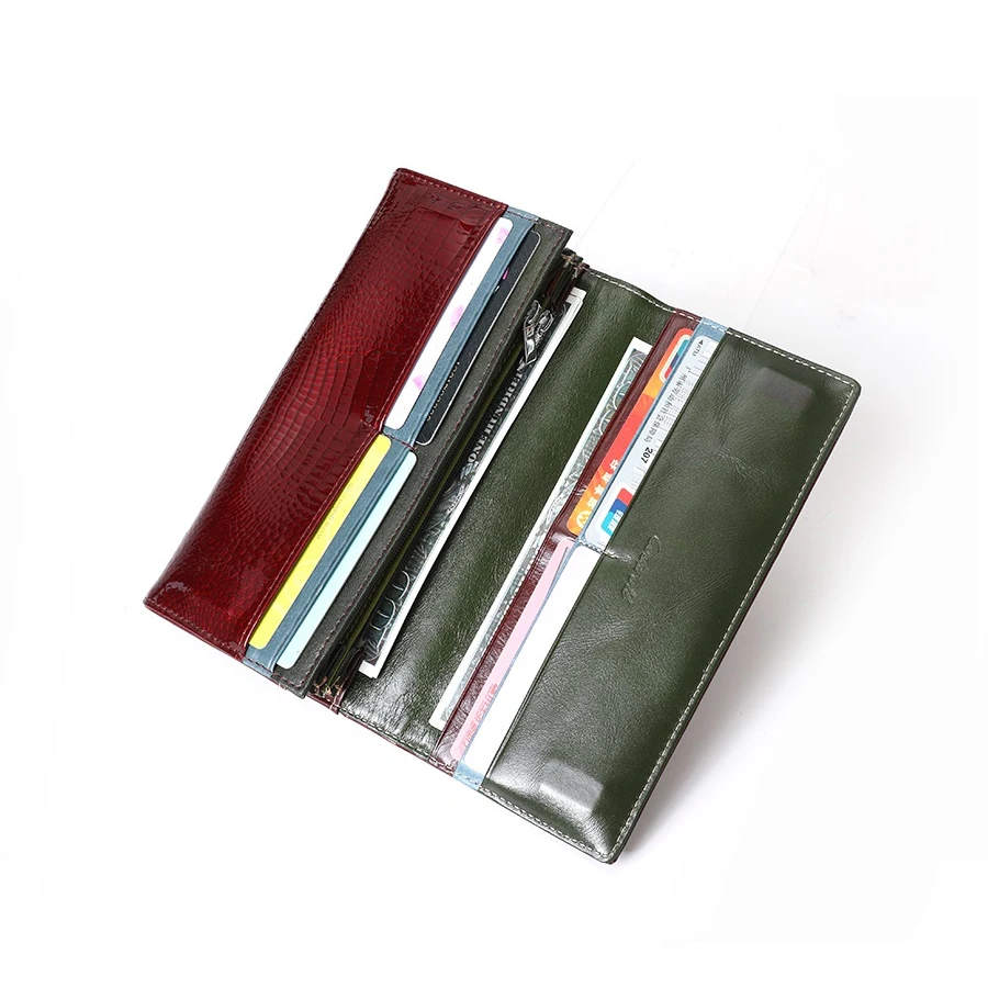 Роскошные Брендовые женские кошельки кошелек из натуральной кожи Длинный