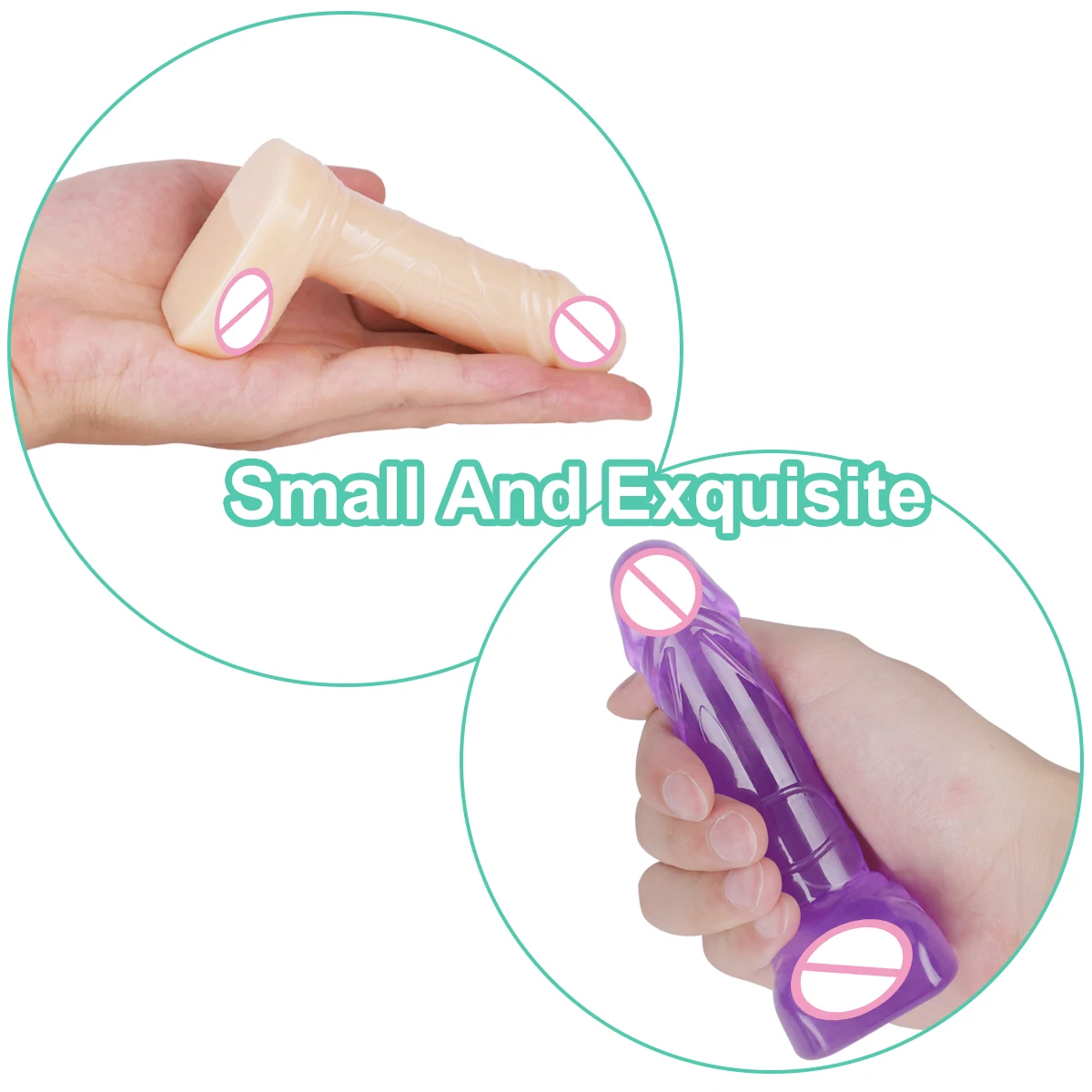 JingZhi мини реалистичный фаллоимитатор для женщин секс-игрушки TPE анальный большой