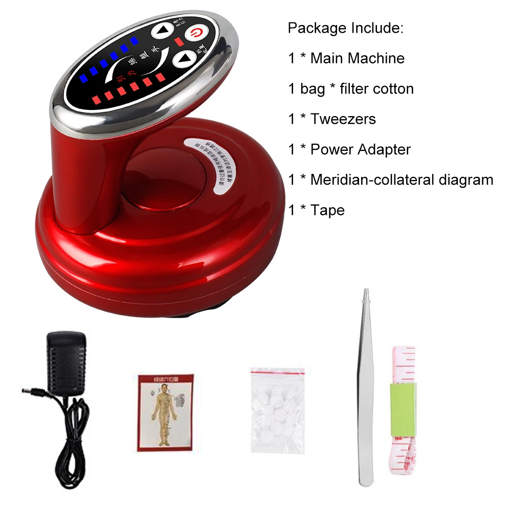 Электрический массажер для спины стимулирующий акупунктурный массаж тела Gua Sha