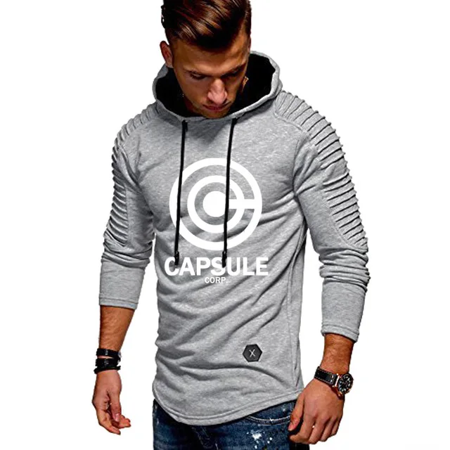 В стиле аниме Драконий жемчуг зет чехол Capsule Corp Принт толстовки для мужчин с