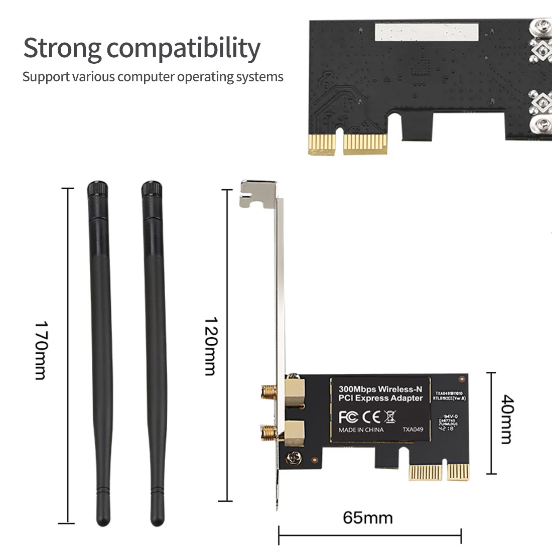 diewu txa049 wifi6 wireless network card bt5 0 receiver adapter dual band 2 4ghz 300mbps pcie card for computer desktop pc free global shipping