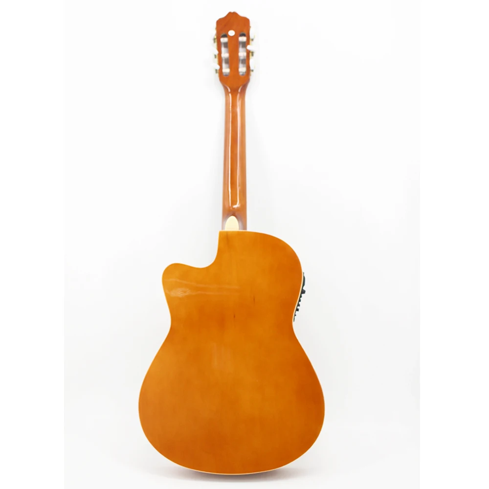dünne körper klassische elektrische gitarre anfänger 39 zoll gitarre pickup freies tasche freies string natürliche farbe cutaway e