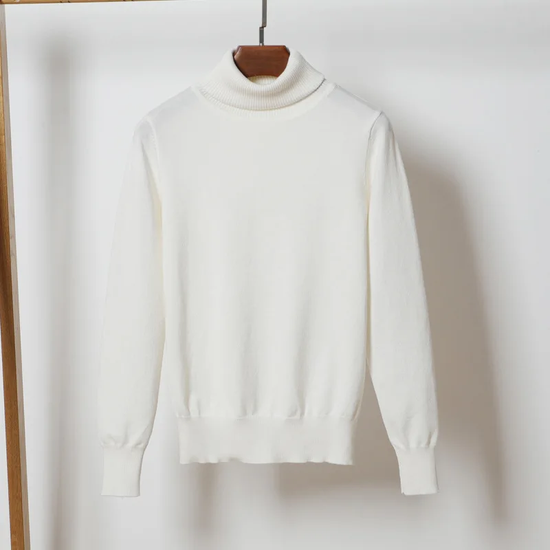 Женские вязаные пуловеры с длинным рукавом черные Белые Повседневные однотонные