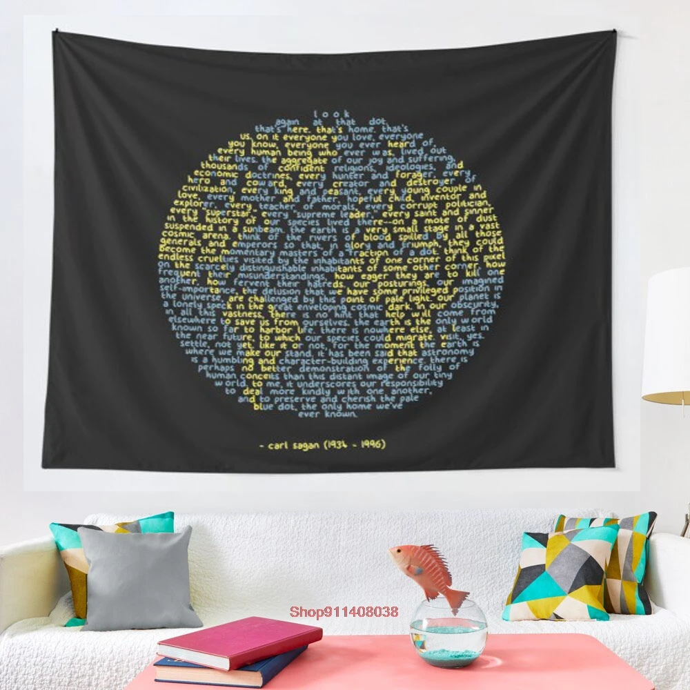 

Бледно-голубой гобелен в горошек, художественный гобелен, гобелен, домашнее прикроватное украшение, ткань, подвесной гобелен