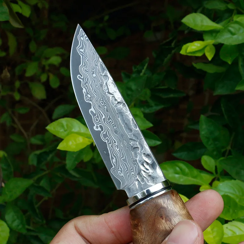 Shadowwood ручка Дамасская сталь японский самурайский тактический нож открытый