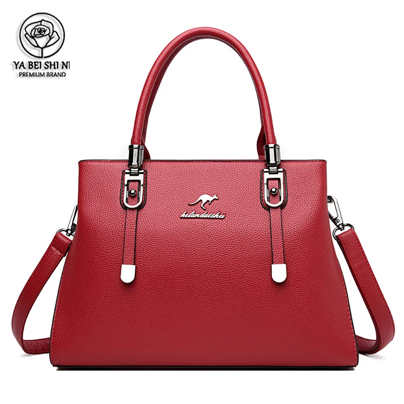 Yabeishini 2020PU винтажная женская сумка через плечо Женская Повседневная Сумка тоут
