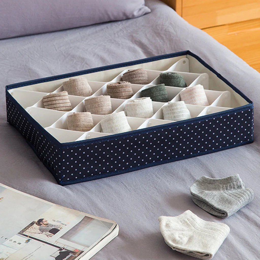 Пластиковый ящик для хранения нижнего белья коробка разделения носков