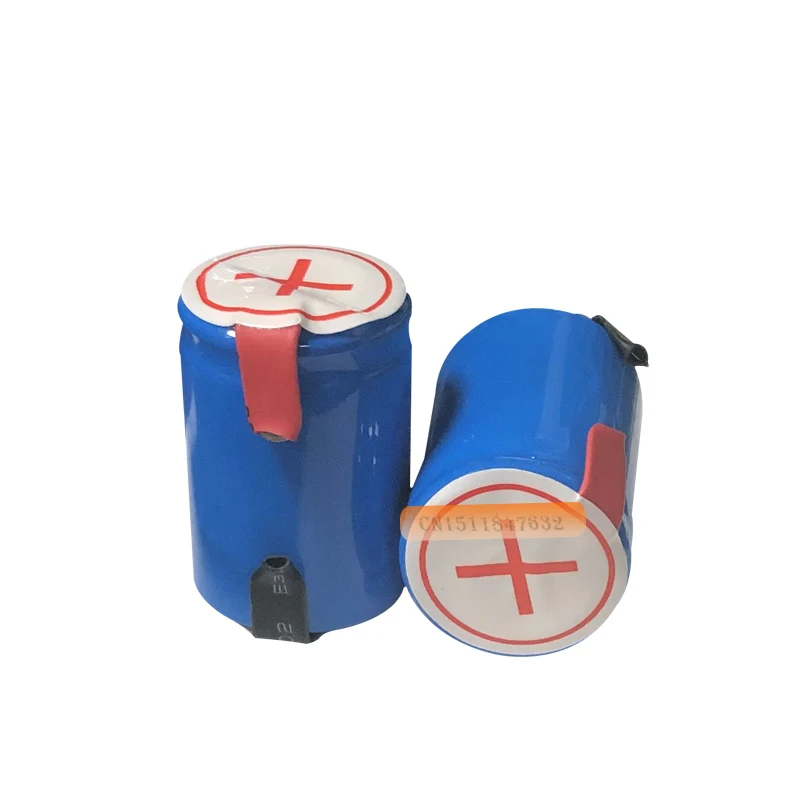 10 шт. Ni-Cd 4/5 SubC Sub C 1 2 В 2200 мАч аккумуляторная батарея с вкладкой-синий цвет