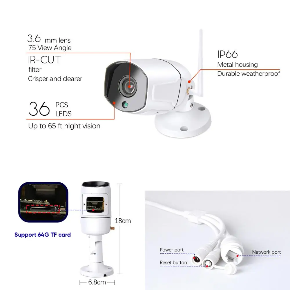 Eyes. sys аудио WiFi 720P Сеть IP CCTV HD беспроводной Звук Камера Безопасности