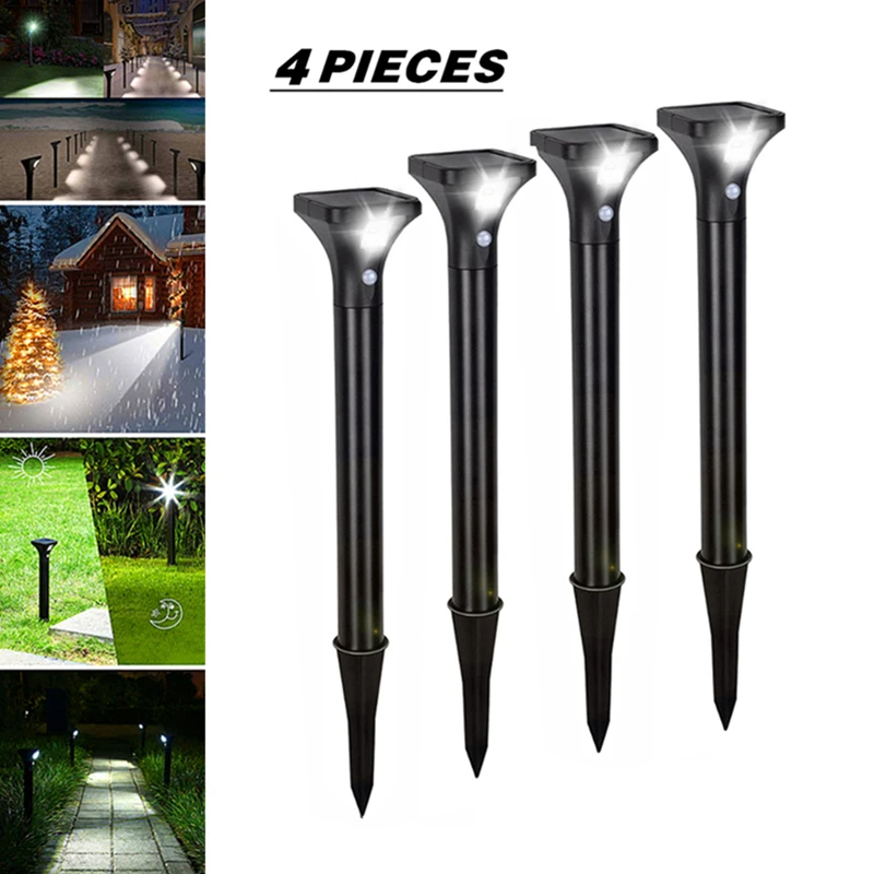 

Solar Garden Light Solar Spotlight LED Solar Path Light IP65 Waterproof Motion Sensor Solar Lamp Driveway Yard Lamp 2PCS/4PCS