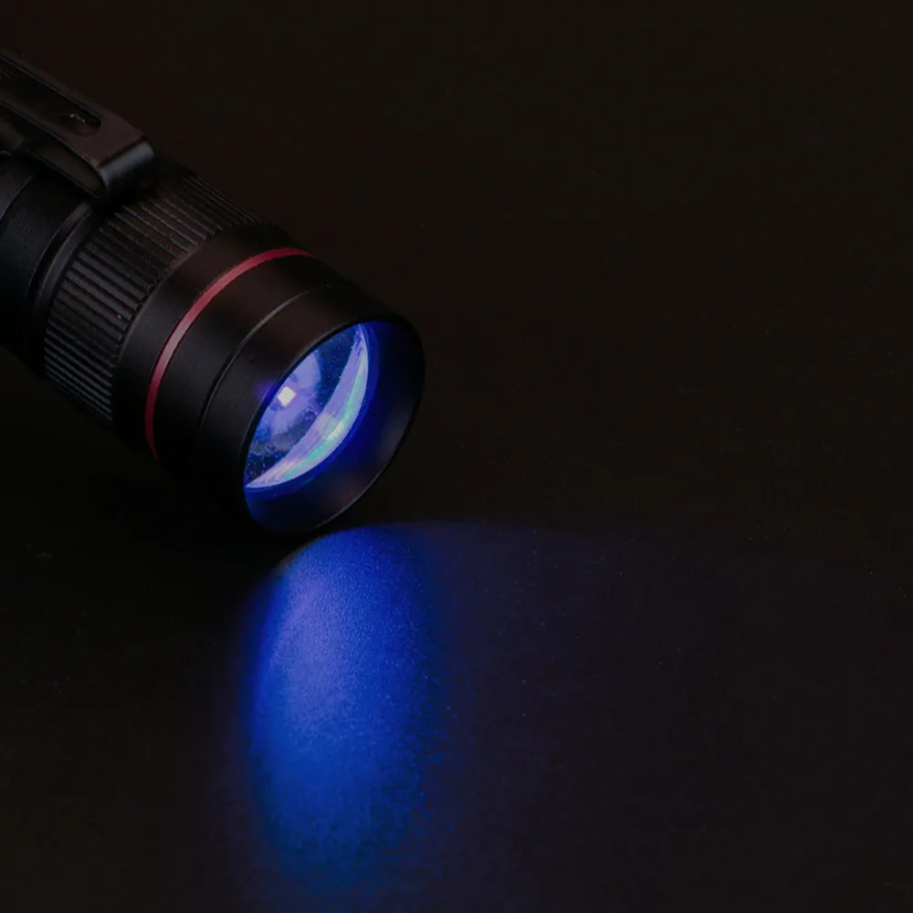 УФ-светильник 3 режима портативный светодиодный фонарик ультра-фиолетовый