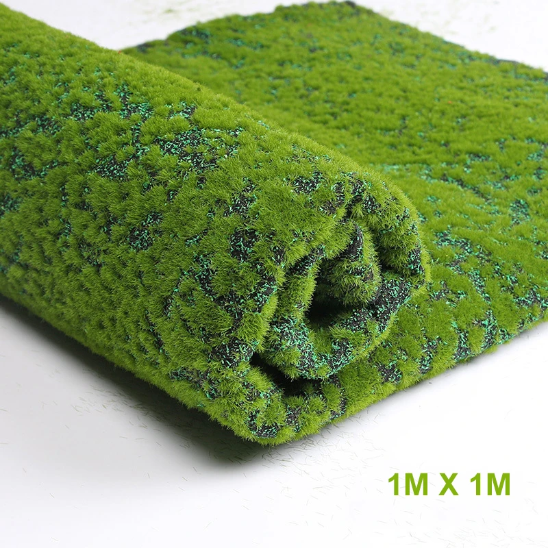 

1Mx1M/ 2Mx1M Grass Mat Green Artificial Lawns Turf Carpets Fake Sod Home Garden Moss For Home Floor Wedding Decoration