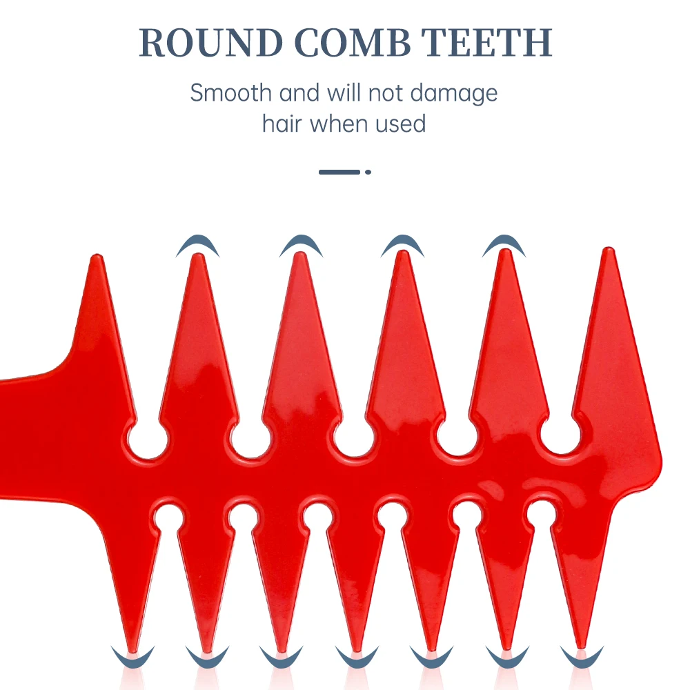 Мужская искусственная пушистая расческа Расческа с широкими зубьями