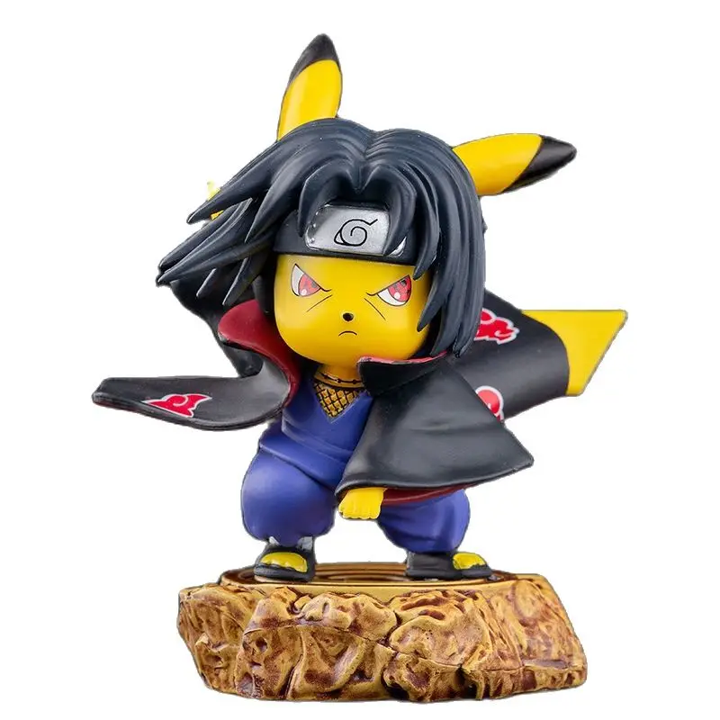 

Pokémon Pikachu Figure Decorate Cosplay Anime Figure Uchiha Itachi Fanstoys Pokemon Figures Toys Model CE Certified Kids Gifts