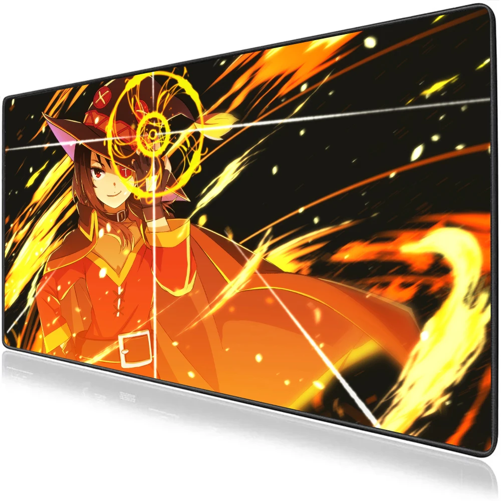 

Anime Megumin Red hair Girl Gaming Mouse Pad Computer Mousepad Anti-slip Natural Rubber Cartoon Mouse Pad Support DIY