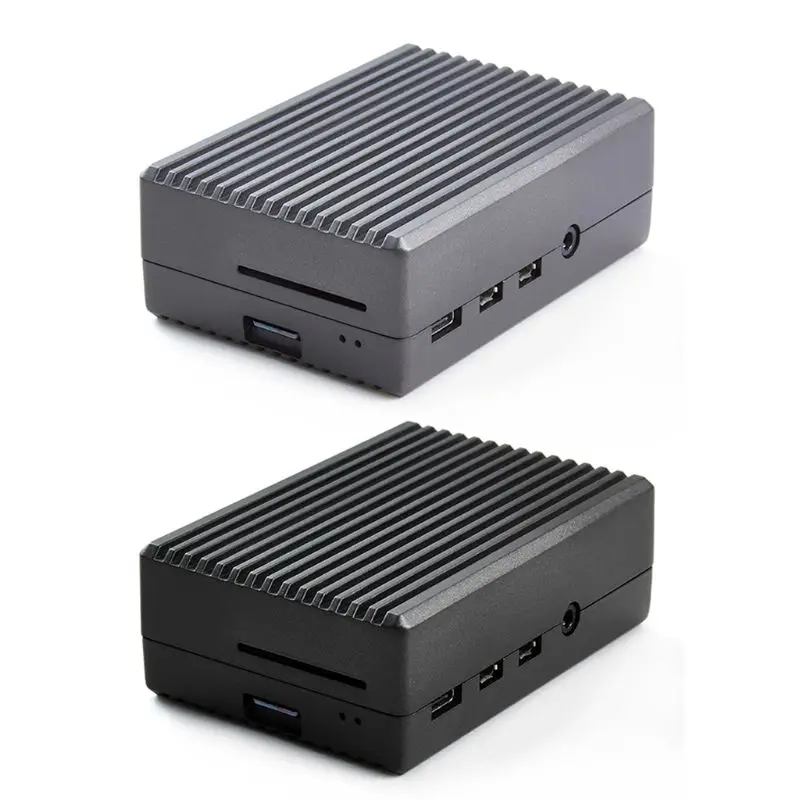 

Metal Case Enclosure Aluminum Alloy Protective Shell for Raspberry Pi 4B Kit