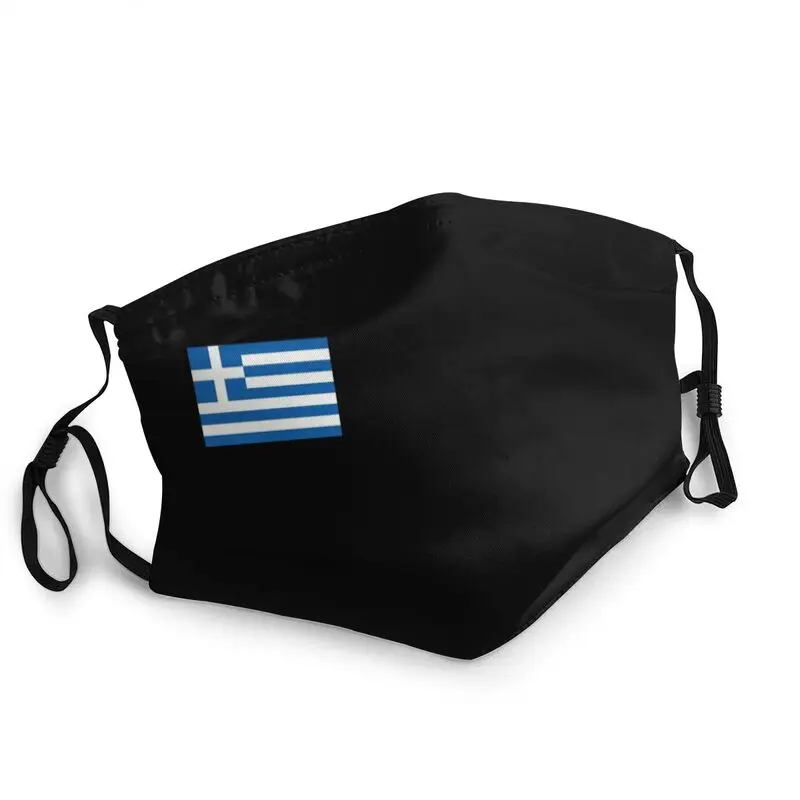 

Non-Disposable Greece Flag Mouth Face Mask Adult Unisex Mask Men Anti Haze Protection Respirator Muffle