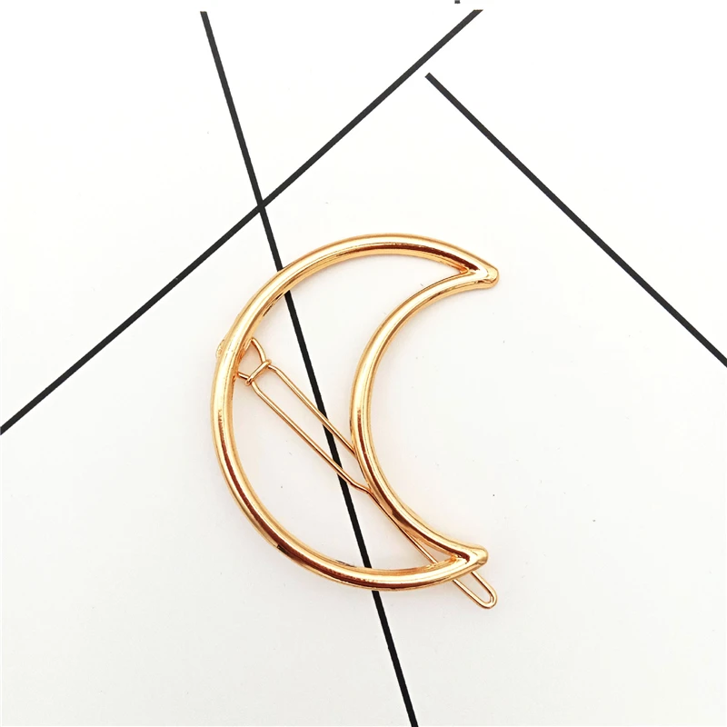 KSRA модная заколка для волос женщин Элегантный дизайн треугольная Луна губ