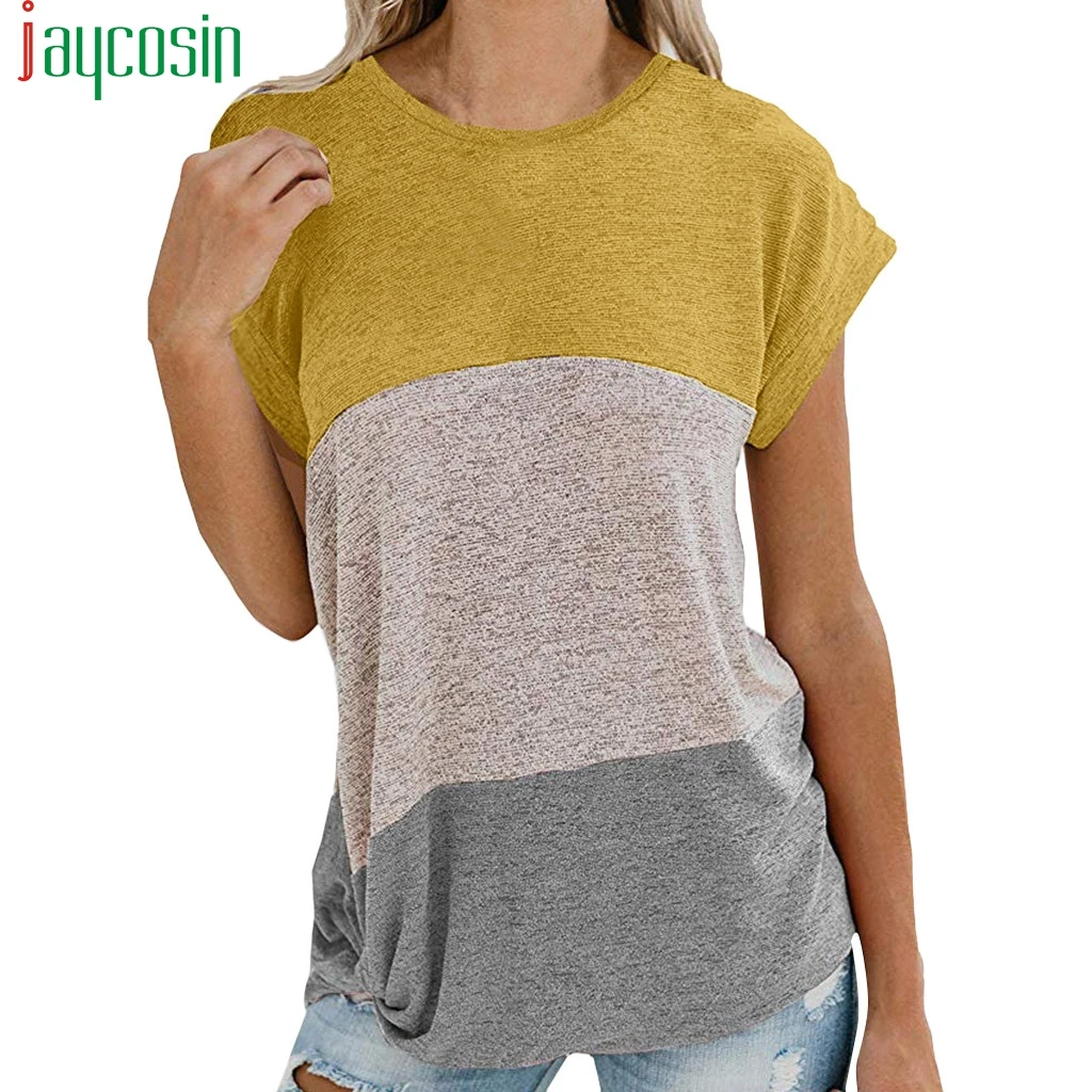 Летняя женская футболка с коротким рукавом свободные полосатые повседневные