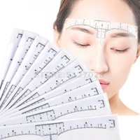 50pcs disposable eyebrow large ruler microblading accessories tool measurement mark permanent makeup sticker tattoo tool kit