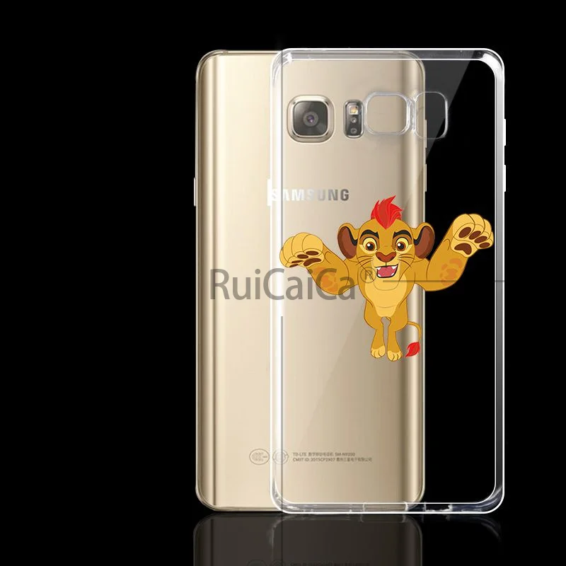 Ruicaica милый мультфильм Король льва 2019 цветной рисунок чехол для телефона Galaxy S7 edge