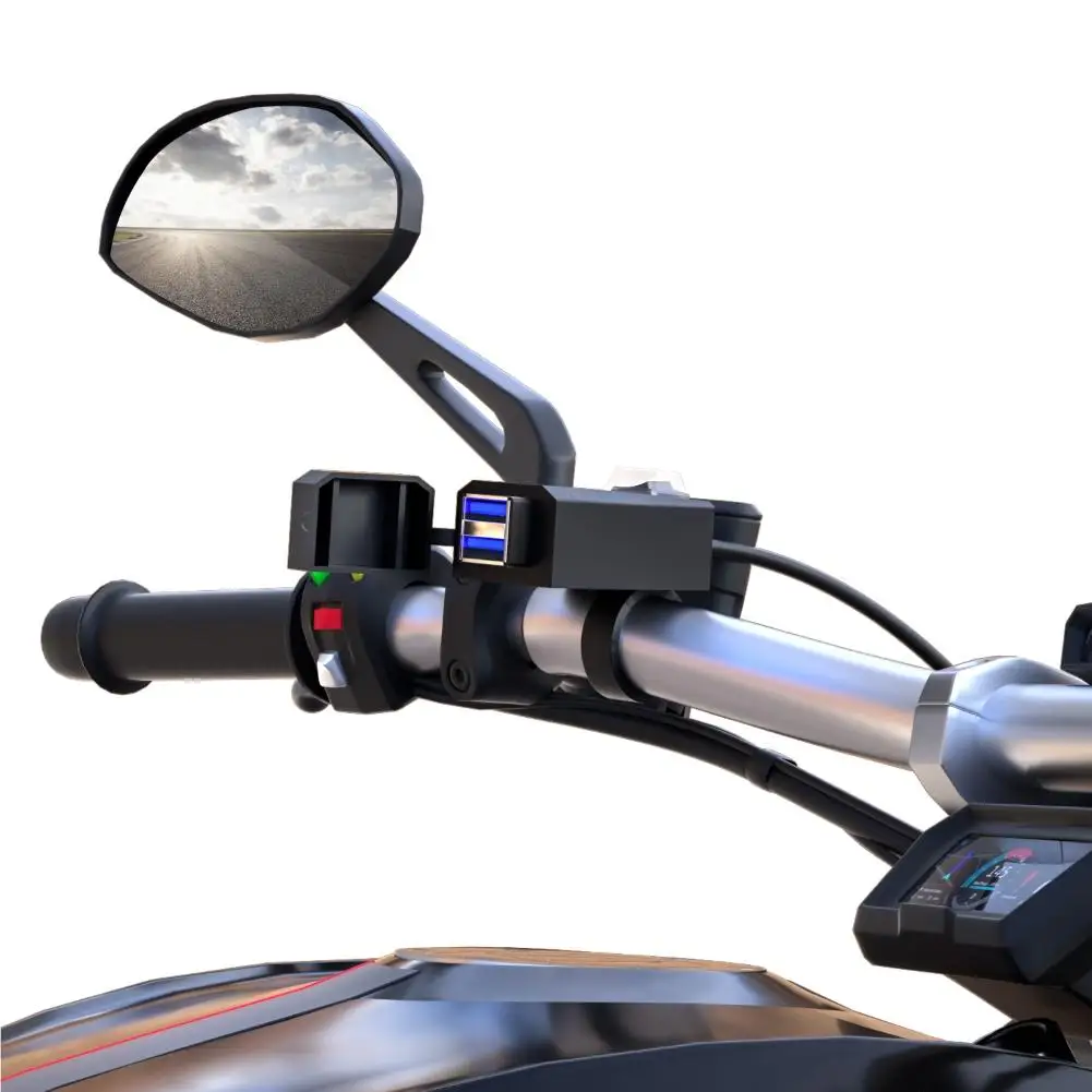 

Universal Waterproof Motorcycle Motorbike Dual USB Socket Charger for Phone