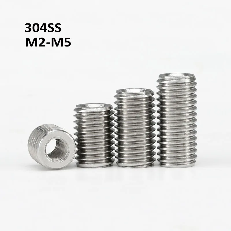 M2-M5 304 Нержавеющая сталь муфта для гаек внутренним и внешним зубом
