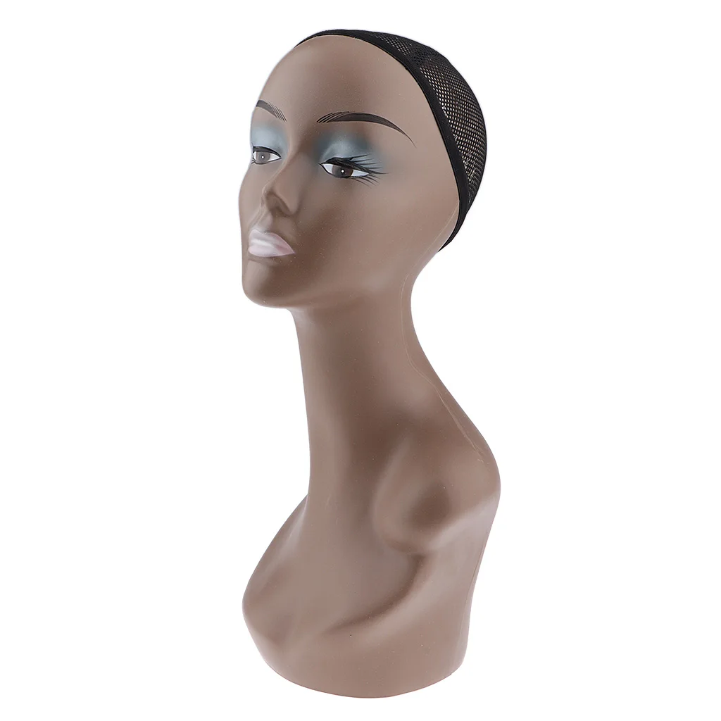 

Женский манекен голова манекена с большим левым плечом Профессиональный косметологический парик шляпа ожерелье демонстрационная модель