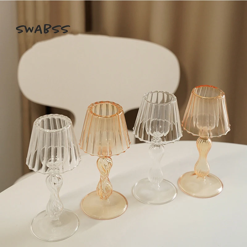 Подсвечники в европейском стиле для гостиной стеклянные кристаллы подсвечники