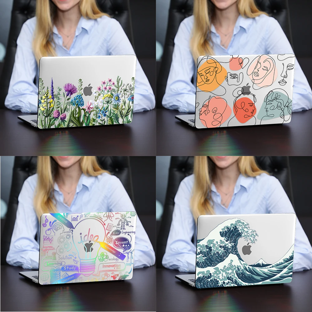 

MTT Case For Macbook Air 13 M1 2020 Floral Crystal Laptop Cover For Mac book Air Pro 11 12 13 15 16 With Touch Bar A2337 A2338