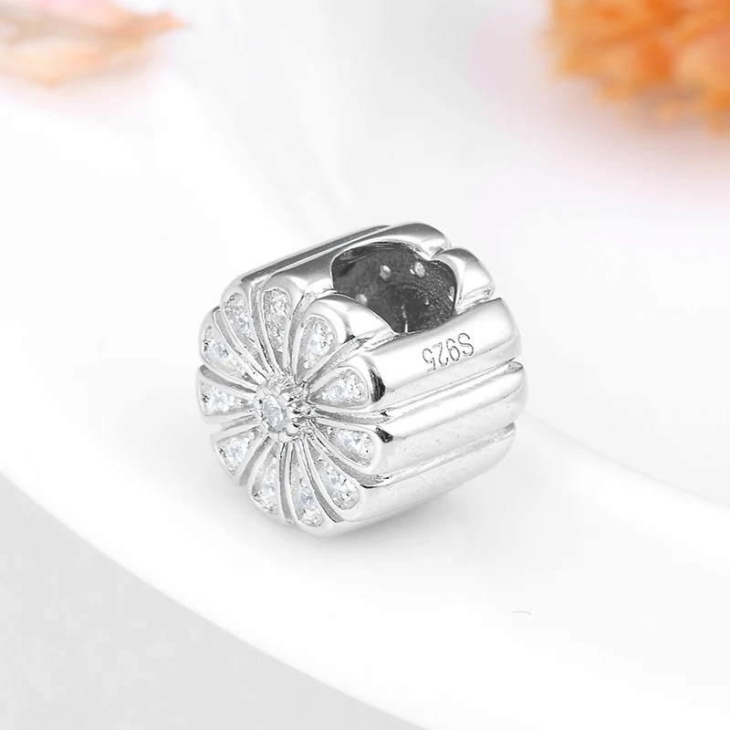 2018 модная Серебряная круглой формы из стерлингового серебра 925 пробы прозрачные