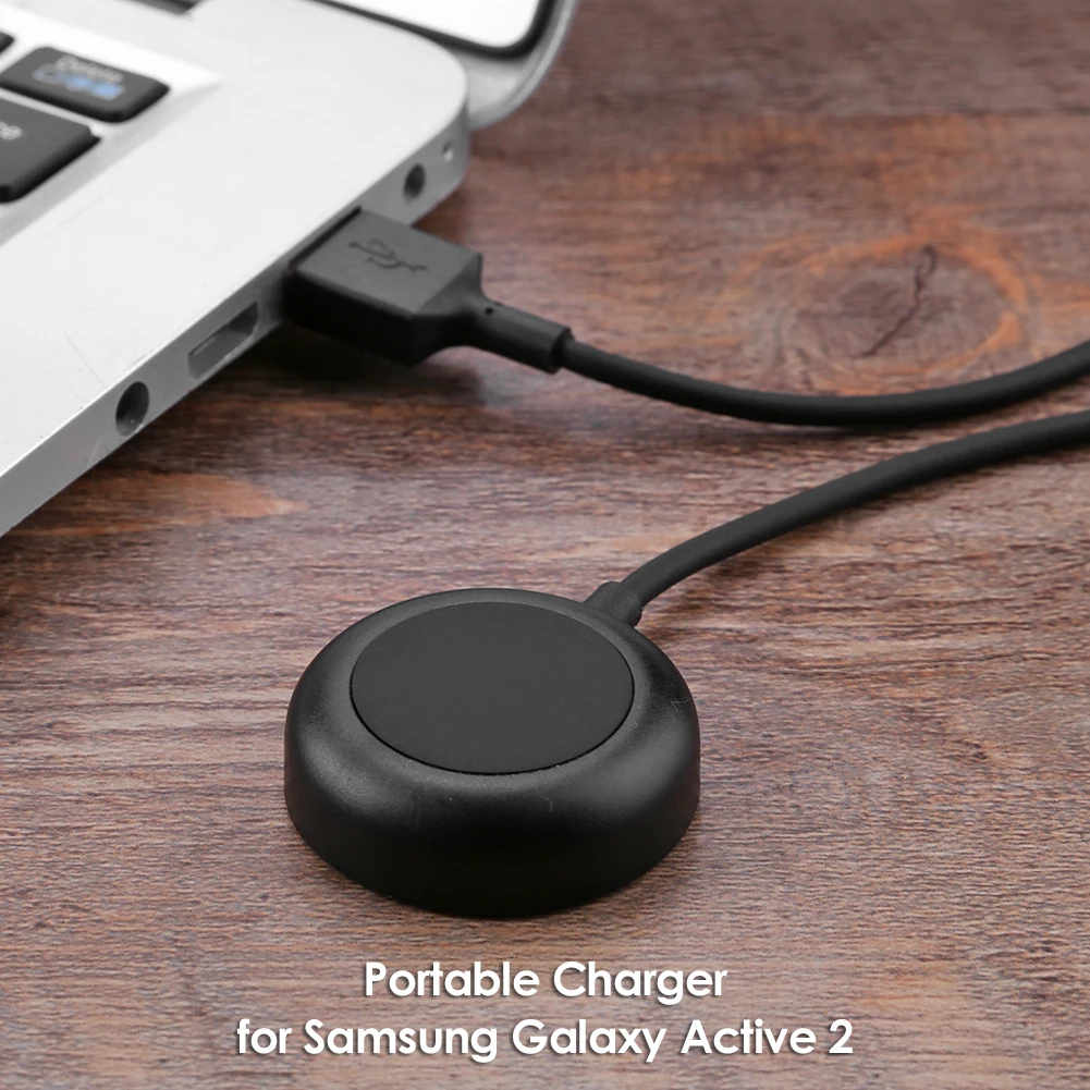 

Watch Charging Dock Portable USB Charger Elegant Watch Comfortable Element for Samsung Galaxy Active 2 Smart Watch