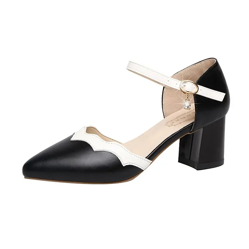 

Shoes High Heel Sandal for Women 2021 Summer Espadrilles Platform Suit Female Beige All-Match High-heeled Outside Closed New Com