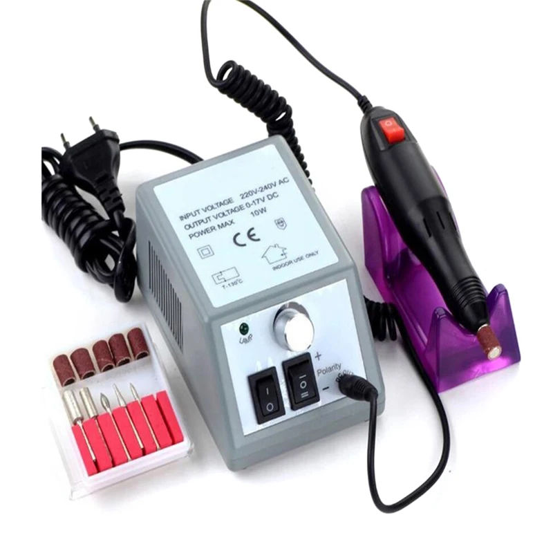 

Professional Electric Nail Drill Milling Machine For Manicure Pedicure Files Tools Kit Nail Polisher Grinding Glazing Machine