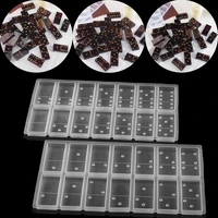 1set dominoes epoxy resin molds cabochons board charms for diy resin epoxy mold silicone jewelry making supplies accessories