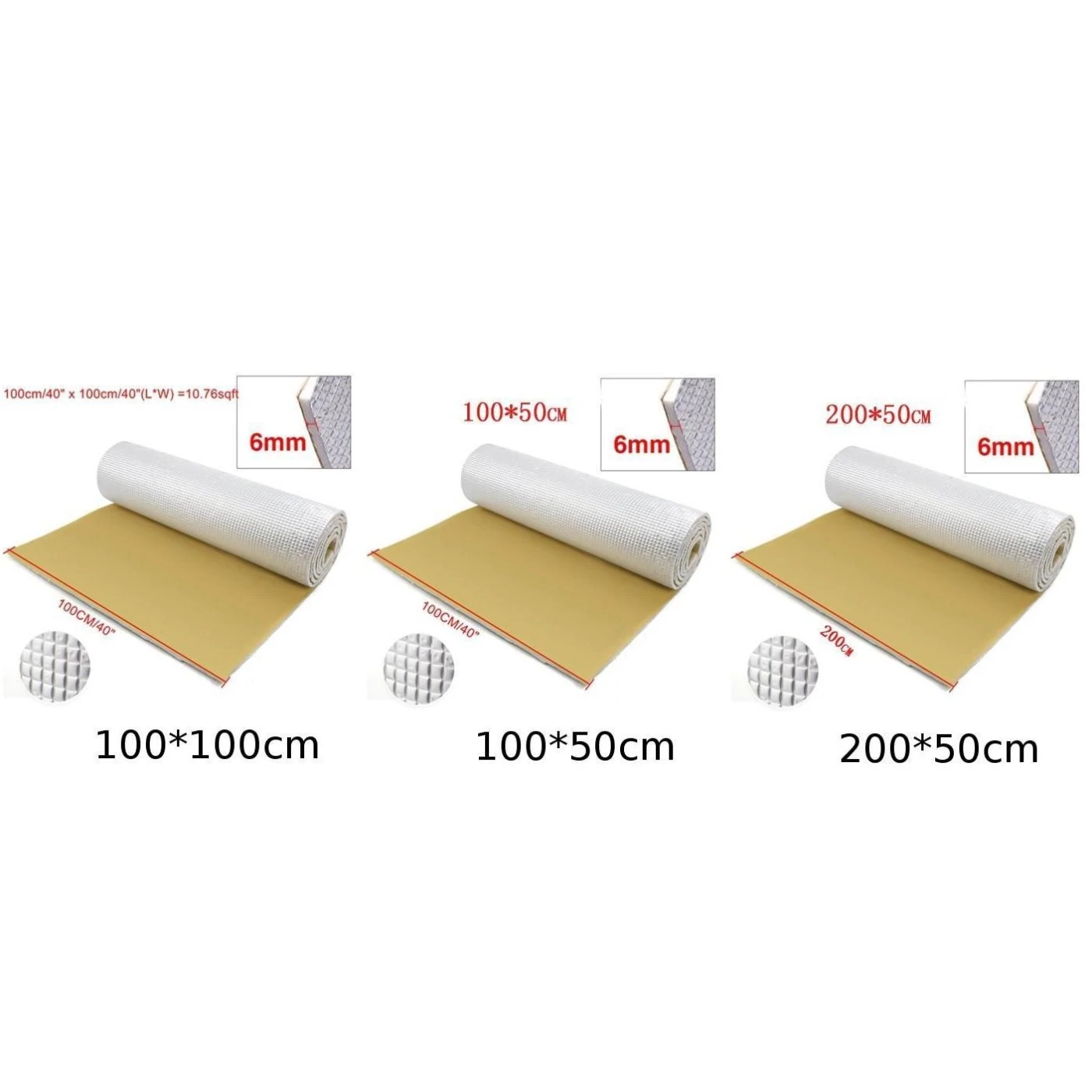 Части звукоизоляция универсальный интерьер алюминий + PE хлопок Дорожный шум |