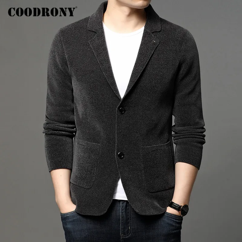 

COODRONY Brand Sweater Coat Men Streetwear Fashion Knitwear Cardigan Men Clothing Autumn Winter New Arrival Warm Cardigans C1192