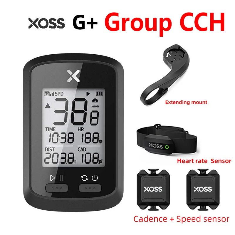 

XOSS G Bike Computer Wireless GPS Speedometer Waterproof Road Cycling MTB Odometer Bicycle Bluetooth Sync APP Cycle ANT+