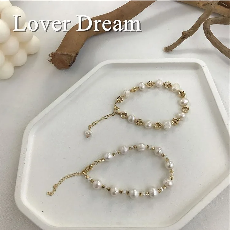 

Fashion Bracelet female gold plated bracelet female designer Freshwater Pearl Bracelet