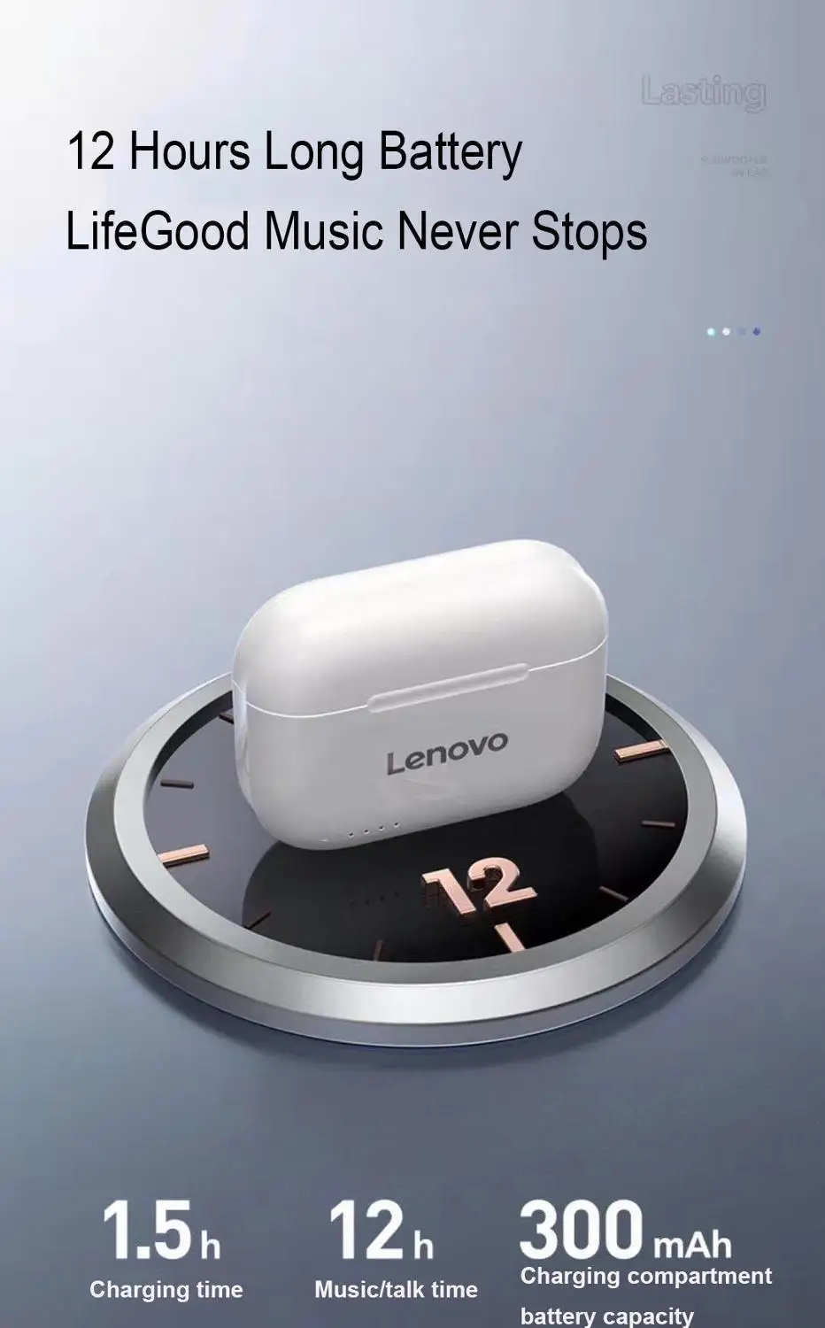 Новые оригинальные наушники Lenovo LP1S Bluetooth 5 0 Беспроводная стереогарнитура с