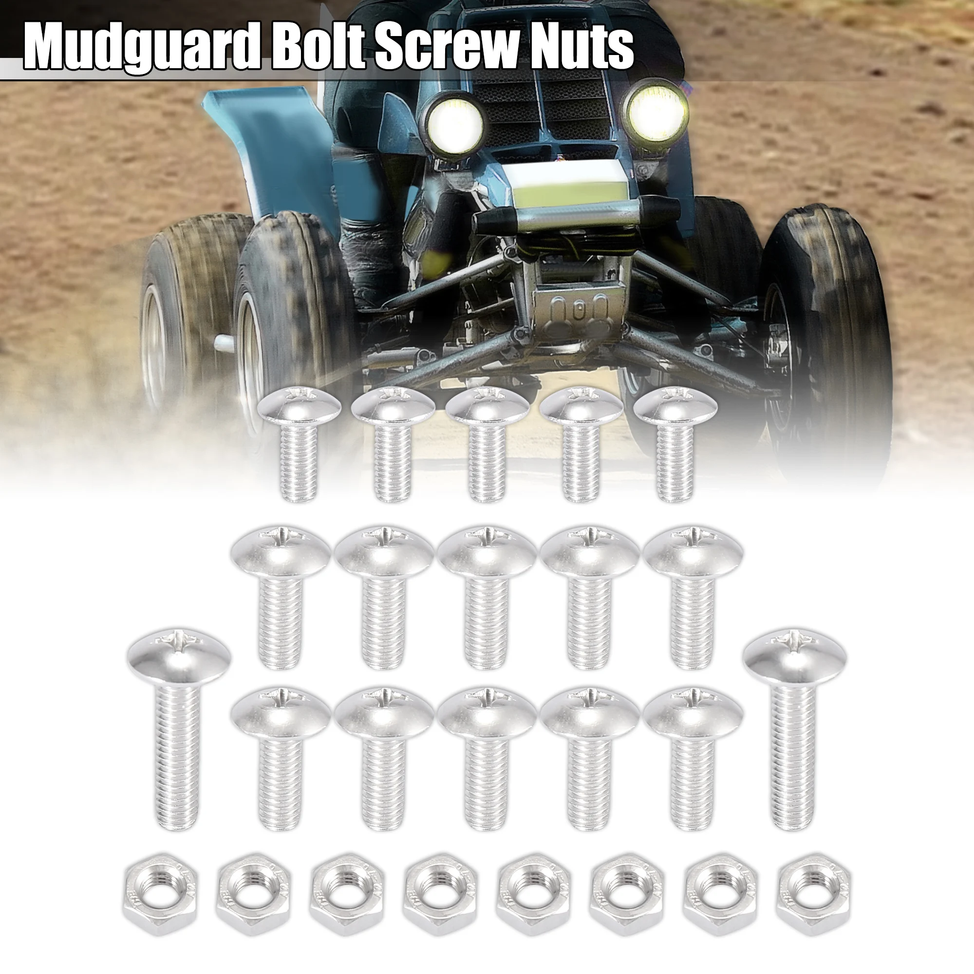 

Motoforti 1 комплект M6x1.0 M5x0.8 мотоциклетный передний и задний брызговик болт гайки Монтажный набор металла для Yamaha Banshee ATV