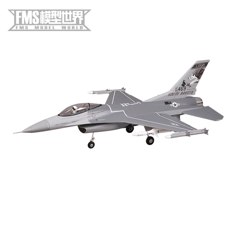 FMS 70 мм выпуклый F 16C файтинг Сокол реальный истребитель электрический пульт