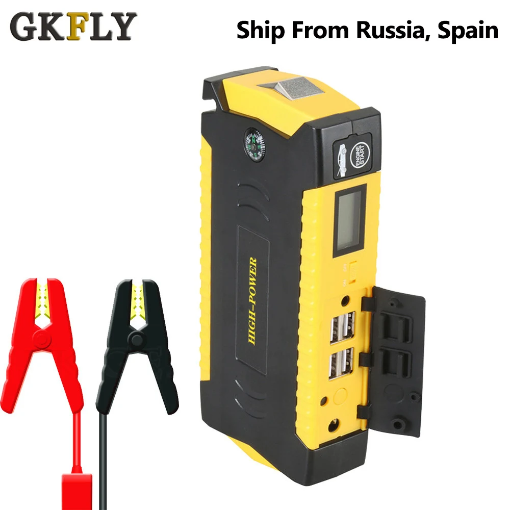GKFLY автомобильное пусковое устройство power Bank 600A портативное автомобильное зарядное устройство 12 В пусковое устройство бензиновый дизельный автомобильный стартер Buster
