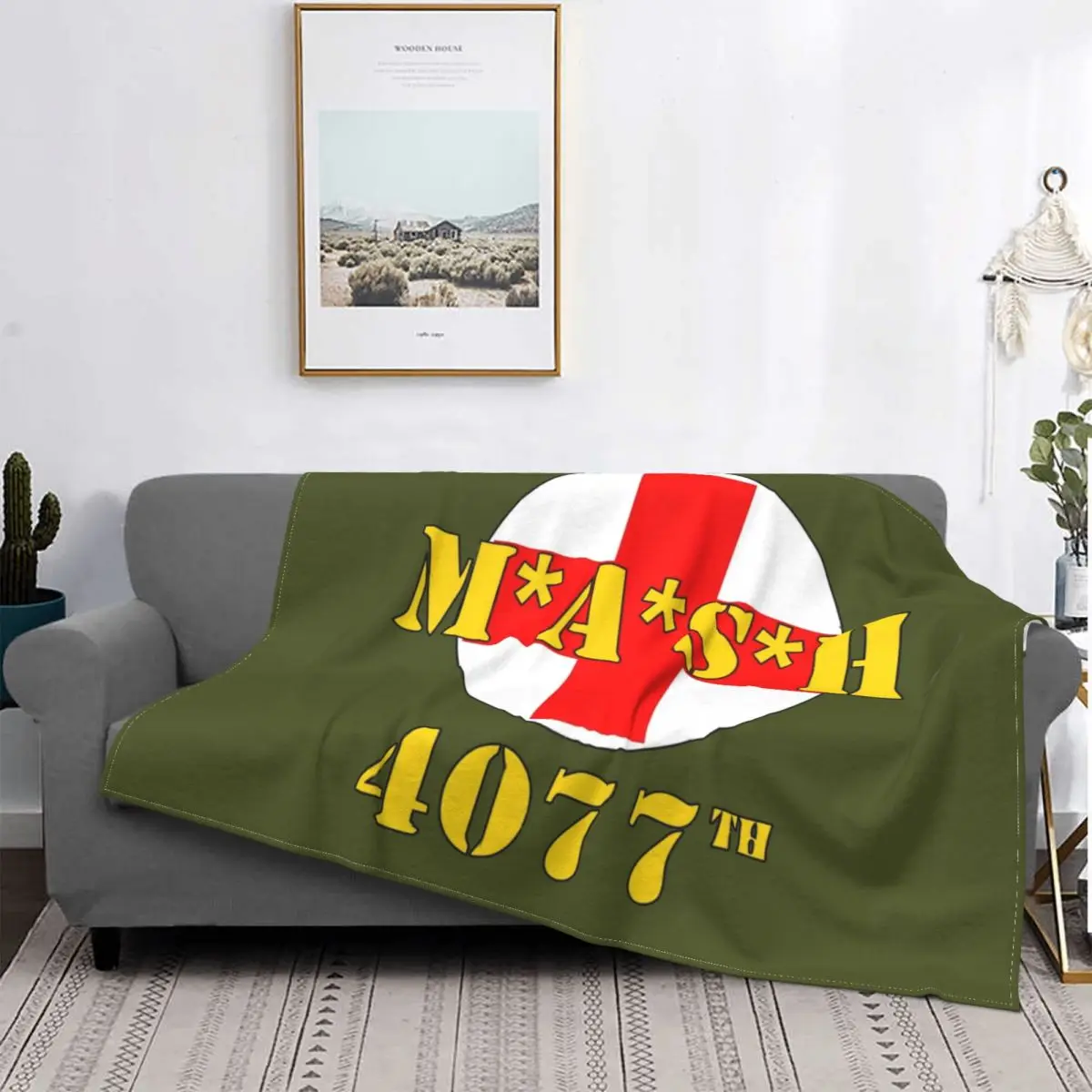

Mash 4077 армия США медицинские одеяла коралловый флис плюшевые весенне-Осенние Теплые пледы Armygreen для постельного белья офисные пледы