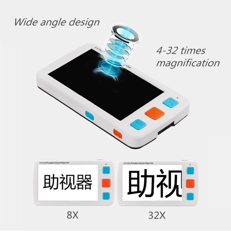 5-дюймовая цифровая лупа электронное вспомогательное устройство для чтения со